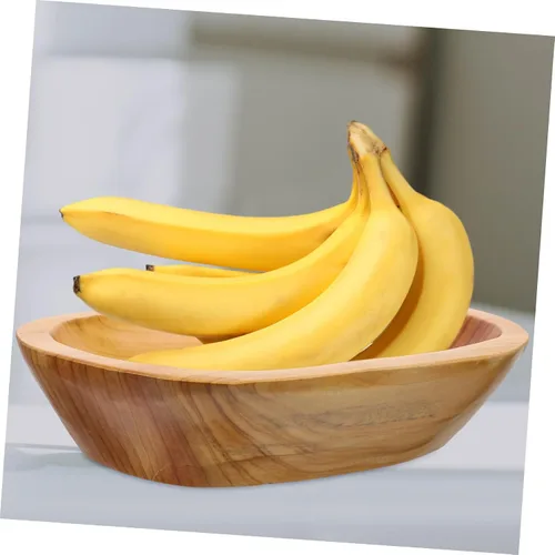 Vista 6 de TIDTALEO Bandejas de comida de decoración de madera Bandeja de fruta Tazón de pan de madera Bandeja pequeña Bandeja de madera Frutero de madera