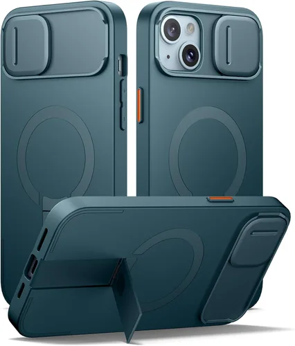 Vista 24 de SURITCH Funda para iPhone Air con cubierta de control de cámara, funda deslizante para cámara y soporte ajustable, compatible con MagSafe, a prueba