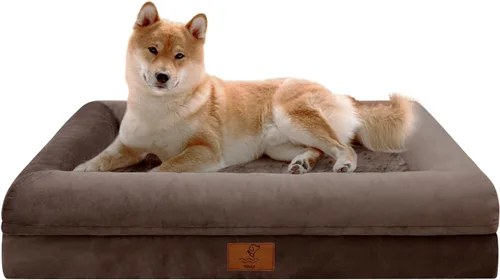Vista 26 de Cama ortopédica grande para perros, cama impermeable para perros con funda extraíble, sofá suave para mascotas con 4 lados extraíbles y base