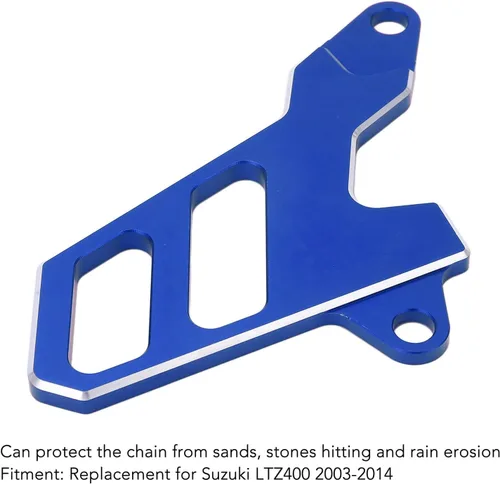 Vista 4 de Fydun - Protector de cadena de piñón delantero para motocicleta, cubierta de piñón delantero para LTZ400 2003‑2014 (azul)