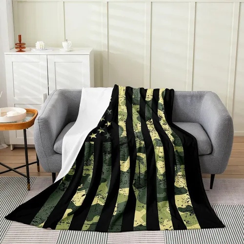 Vista 29 de Erosebridal Manta de franela de animales del bosque, 40 x 50 pulgadas, con temática de caza de osos, ciervos, lobos, manta de felpa mullida