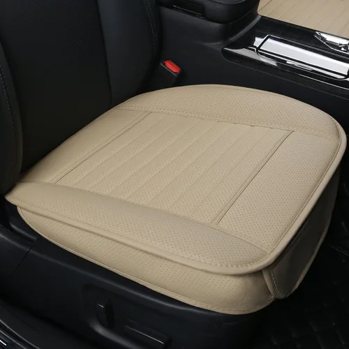 Vista 10 de (1 PIEZA Funda Inferior de Asiento de Coche de Cuero PU y Lino Cosido Funda de Asiento de Coche Interior Automotriz Protector de Asiento Delantero