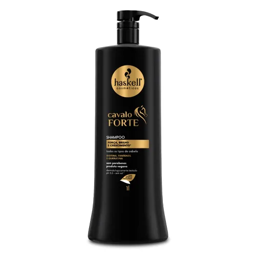Vista 2 de Haskell Kit Cavalo Forte Champú + Acondicionador + Máscara + Sin enjuague + Suero