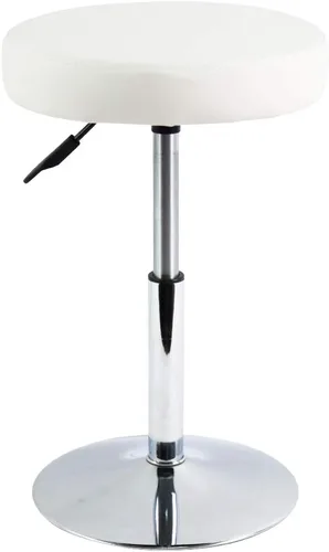 Vista 9 de FURWOO Black Short Shop Stool - Taburete giratorio de altura ajustable para oficina, spa, salón, manicura y estaciones de tatuaje, pequeño