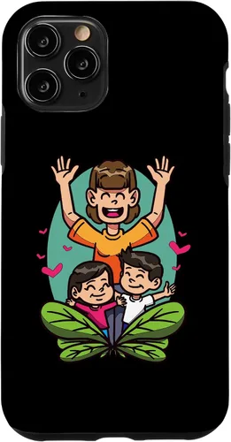 Vista 27 de iPhone 16 Cartoon Children Playing Design For Kids And Family Case