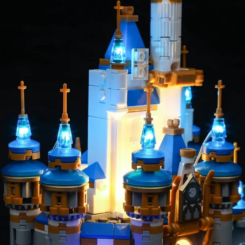 Vista 3 de YEABRICKS Luz LED para Lego-40478 Disney Mini Castle Building Blocks Model (Lego Set no incluido)