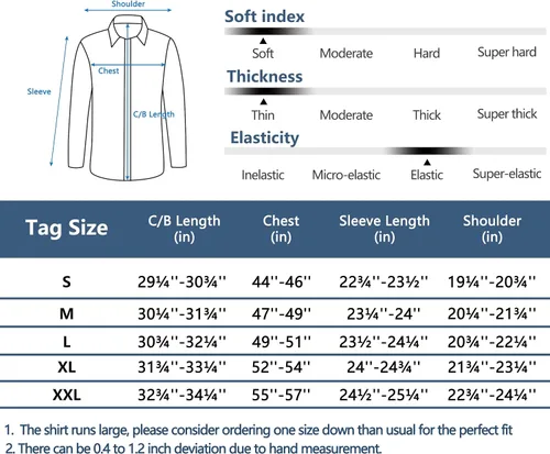 Vista 7 de Little Donkey Andy Camisa de manga larga elástica de secado rápido para hombre, para senderismo, viajes