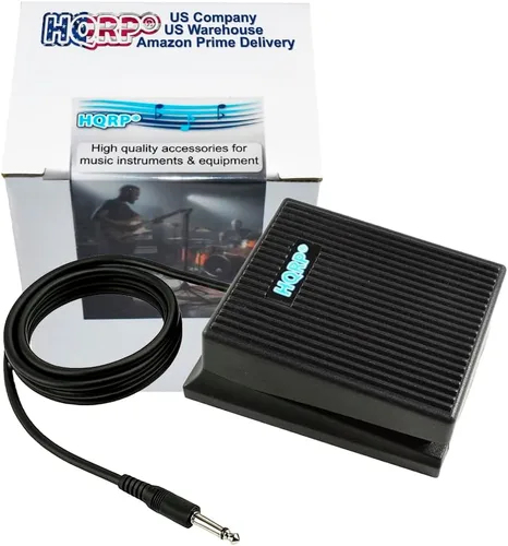 Vista 2 de HQRP Pedal Sustain para Casio CTK-2090, CTK-2400, CTK-3200, CTK-3500, CTK-4200, CTK-4400, CT-X700, PX-160, PX-S1100, CDP-S350, WK-6600 – Compatible