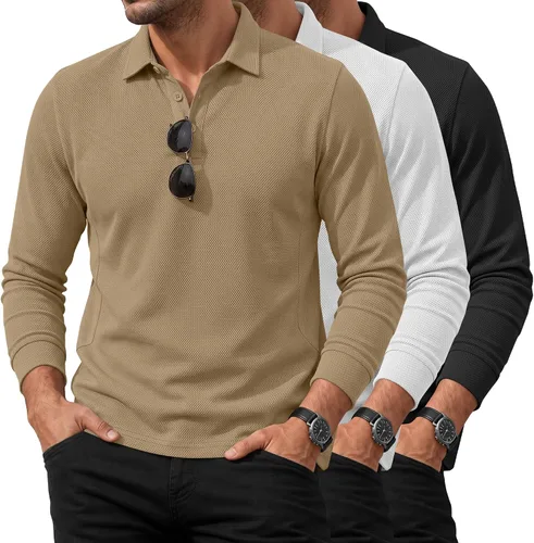 Vista 11 de Neer Paquete de 3 camisetas tipo polo para hombre