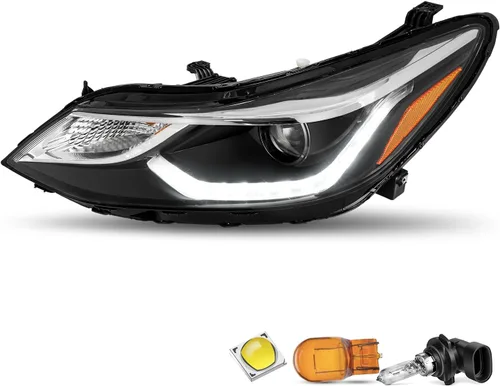 Vista 13 de JSBOYAT Compatible con el conjunto de faros delanteros Chevy Cruze 2016-2019 de repuesto, halógeno, no proyector, faro delantero estilo OE, lado