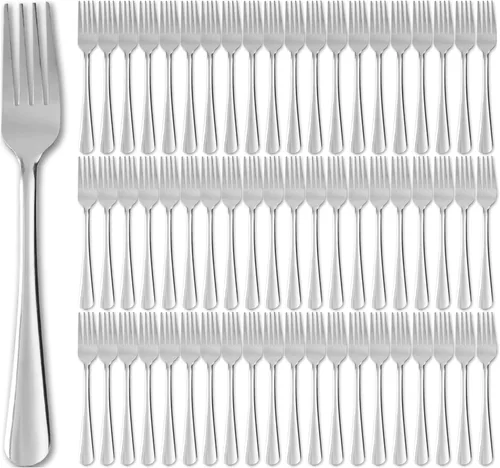 Vista 19 de Juego de 36 Piezas de Tenedores de Cena - Tenedores de Cubiertos de Acero Inoxidable Windsor de 7.1 Pulgadas Aptos para Lavavajillas para 36