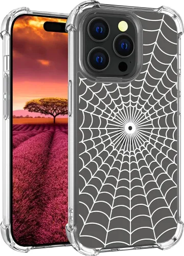 Vista 45 de Funda compatible con iPhone 15, bonita funda transparente para mujer, funda de silicona transparente para teléfono, color negro, tigre poderoso