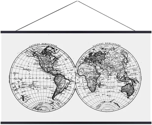 Vista 11 de Landmass Marco magnético para póster de 24" de ancho, marco colgante de madera para impresiones, fotos, imágenes, obras de arte y mapas para rayar