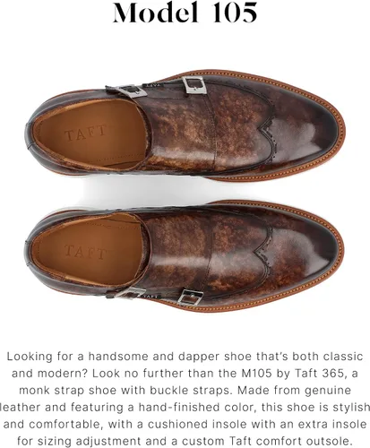 Vista 3 de TAFT 365 Model 105 Double Monk Zapato para hombre