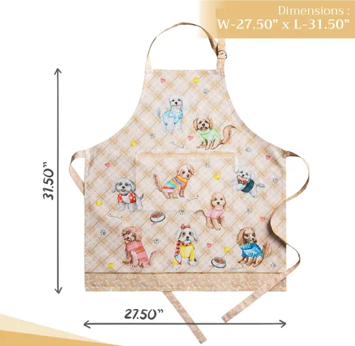 Vista 34 de Maison d' Hermine Delantales para mujer con bolsillo, 100% algodón (27.50 x 31.50 pulgadas)