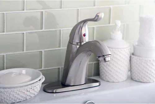 Vista 4 de Kingston KB6408YL - Grifo de baño de un solo orificio, níquel cepillado cepillado níquel