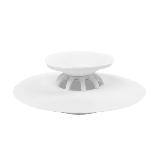 Vista 9 de Umbra Flex Hair Catcher, tapón de drenaje de ducha de doble propósito, 3 pulgadas, negro