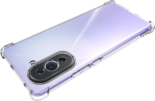 Vista 4 de USTIYA Funda para Huawei Nova 10 Clear TPU Cuatro Esquinas Cubierta Protectora Transparente Suave Funda