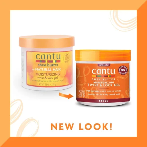 Vista 3 de Cantu Gel hidratante Twist & Lock de 13 onzas y gel extra Hold Edge Stay de 2.25 onzas