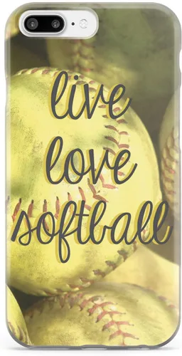 Vista 13 de Inspired Cases - Compatible con iPhone Xs Max - Funda protectora con textura 3D para Apple iPhone Xs Max - Live Love Softball