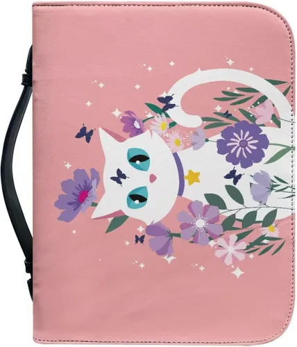 Vista 14 de Flashideas Funda de transporte ligera de la Biblia de la PU para las mujeres, cubierta de la Biblia de moda con asa para el estudio