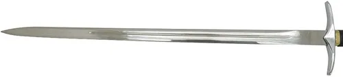 Vista 4 de Medieval Warrior Knights Templar Long Sword with Sheath Steel Guard, Leather Wrapped Handle