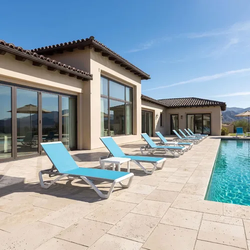 Vista 54 de PURPLE LEAF Patio Chaise Lounge - Silla con brazos de plástico
