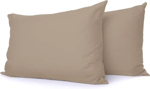 Vista 10 de Juego de 2 fundas de almohada de lujo para dormir con funda suave y transpirable, 100% algodón, 800 hilos, almohadas de rayas azul claro estándar