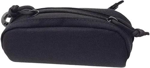 Vista 5 de NewSilkRoad - Funda rígida para gafas tácticas, con cremallera, 1000 D, nailon con clip
