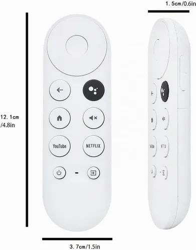 Vista 2 de Control remoto por voz G9N9N compatible con Google Chromecast TV