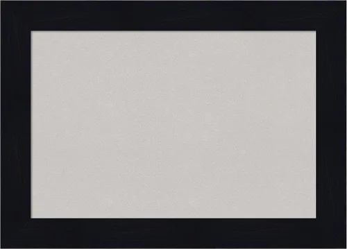 Vista 11 de Amanti Art Grey Cork Board for Wall, 14x20 Vision Board with Blue Wood Frame, Small Corkboard Office Decor for Home Organization, Country Rustic
