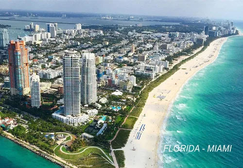 Vista 2 de Florida USA United States Acrílico Llaveros Llaveros Titulares - 6 3-Multi