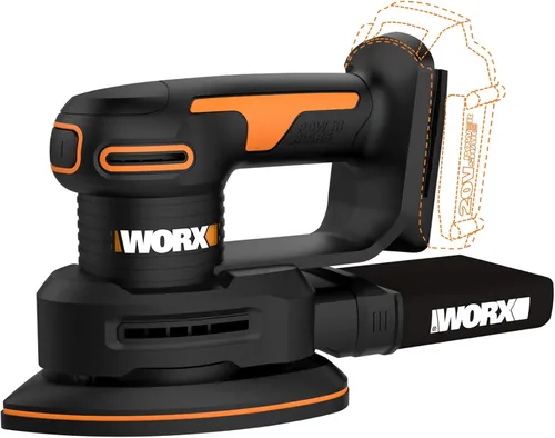 Vista 8 de Worx Lijadora de detalles inalámbrica WX822L Power Share de 20 V