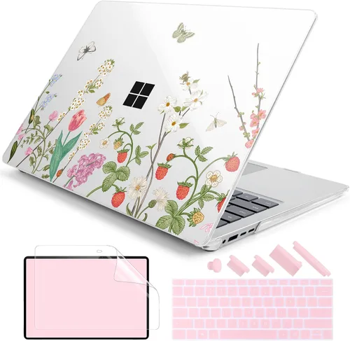 Vista 34 de Batianda Funda para portátil Microsoft Surface de 15 pulgadas para negocios 8ª edición 2026 y Surface Laptop 7 2024, carcasa protectora delgada