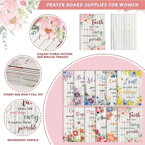 Vista 4 de BESARME Paquete de 24 cuadernos florales de bolsillo pequeño, regalos cristianos, diario de oración para mujeres, bloc de notas con citas bíblicas