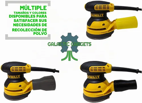 Vista 3 de Adaptador de vacío para lijadoras Dewalt - Recolección superior de polvo y ajuste de precisión - Galactic Gadgets (1-1/4 pulgadas - Negro)