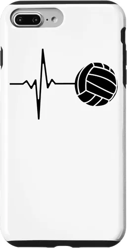 Vista 9 de iPhone 15 Volleyball Player Volleyball Lover, Volleyball Heartbeat Case