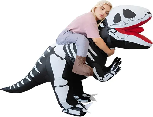 Vista 2 de Luxanna Disfraz inflable para adultos, Navidad, Halloween, fiesta, cosplay, traje de hombre y mujer, disfraz divertido de cuerpo completo