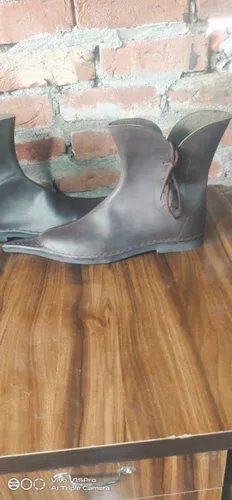 Vista 4 de Trajes para hombre vikingo SCA LARP del tobillo medieval para el calzado de Cosplay