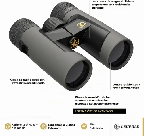 Vista 2 de Leupold BX-2 Alpine HD Binoculares, 8x42mm (181176)