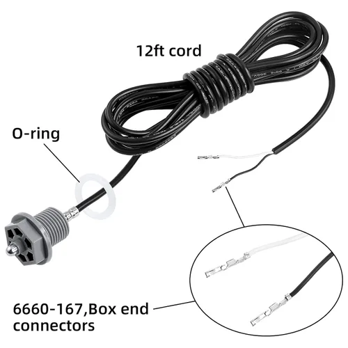 Vista 4 de Sensor de temperatura para spa Sundance y jacuzzi jacuzzi, reemplazo para 6600-167 Heat Temp Sensor for Jacuzzi and Sundance Spas Hot Tub, 12