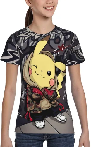 Vista 8 de IQTXI Camiseta de manga corta para niños camiseta casual de dibujos animados para niños y niñas