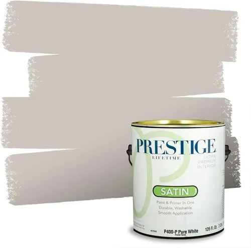 Vista 184 de PRESTIGE Pinturas Pintura Exterior e Imprimación en Uno, 1 Galón, Mate, Combinación Comparable de Sherwin Williams* Black Magic* SW6991-PCM