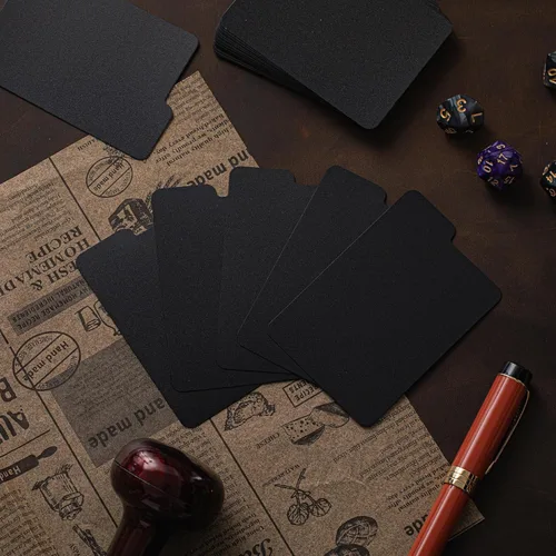 Vista 6 de Lewtemi 50 separadores de tarjetas, separadores de páginas de tarjetas intercambiables, separadores de juego para suministros de almacenamiento