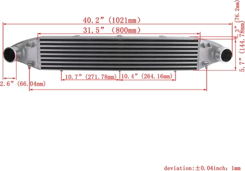 Vista 7 de para Ford Fiesta St 2014-2017 Tuning Intercooler de montaje frontal de alto rendimiento