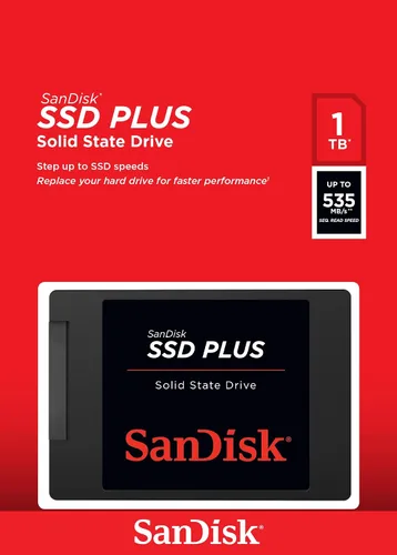 Vista 5 de SanDisk SSD PLUS 1TB SSD interno - SATA III 6 Gb/s, 2.5"/7mm, hasta 535 MB/s - SDSSDA-1T00-G27