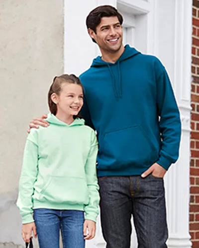 Vista 9 de Gildan Sudadera con capucha de mezcla pesada para hombre