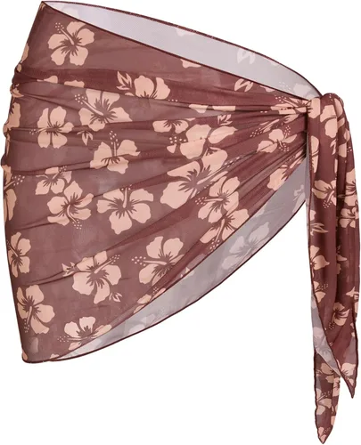 Vista 34 de ZAFUL - Pareo de mujer, pareo de playa, pareo transparente para bikini, pareo de gasa para traje de baño 0- Café