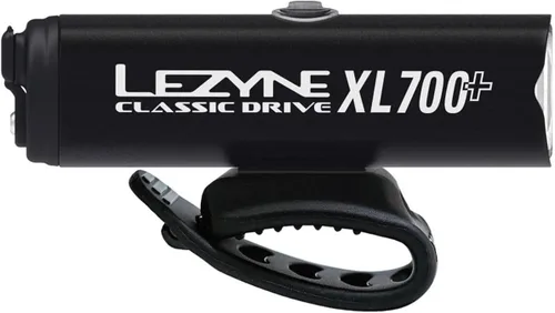 Vista 4 de LEZYNE Classic Drive 700XL - Luz frontal LED blanca recargable con USB IPX7 con múltiples modos de sólido y flash Soporte de correa versátil