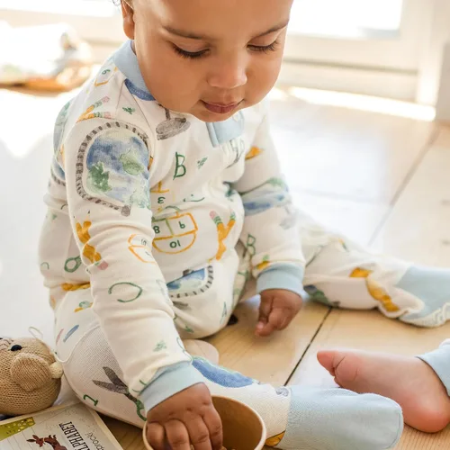 Vista 268 de Burt's Bees Baby - Pijama de una pieza para bebé, mameluco para dormir y jugar, algodón 100% orgánico, cremallera frontal